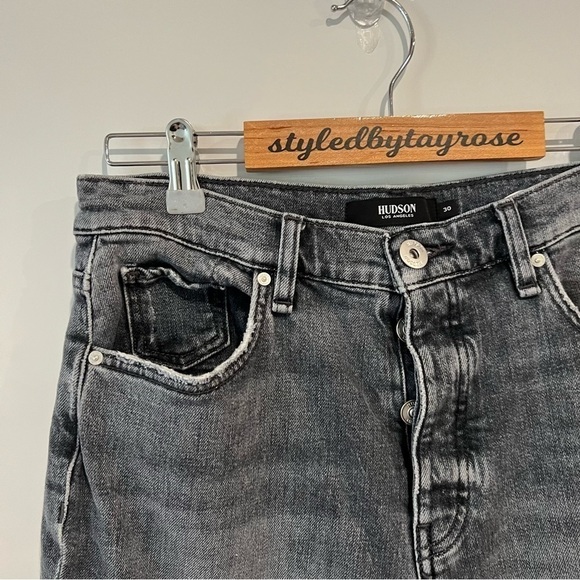 Hudson Holly High-Rise Straight Jeans - Picture 6 of 15